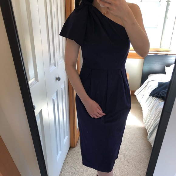 ASOS one-shoulder midi dress size US 6 - Picture 3 of 7